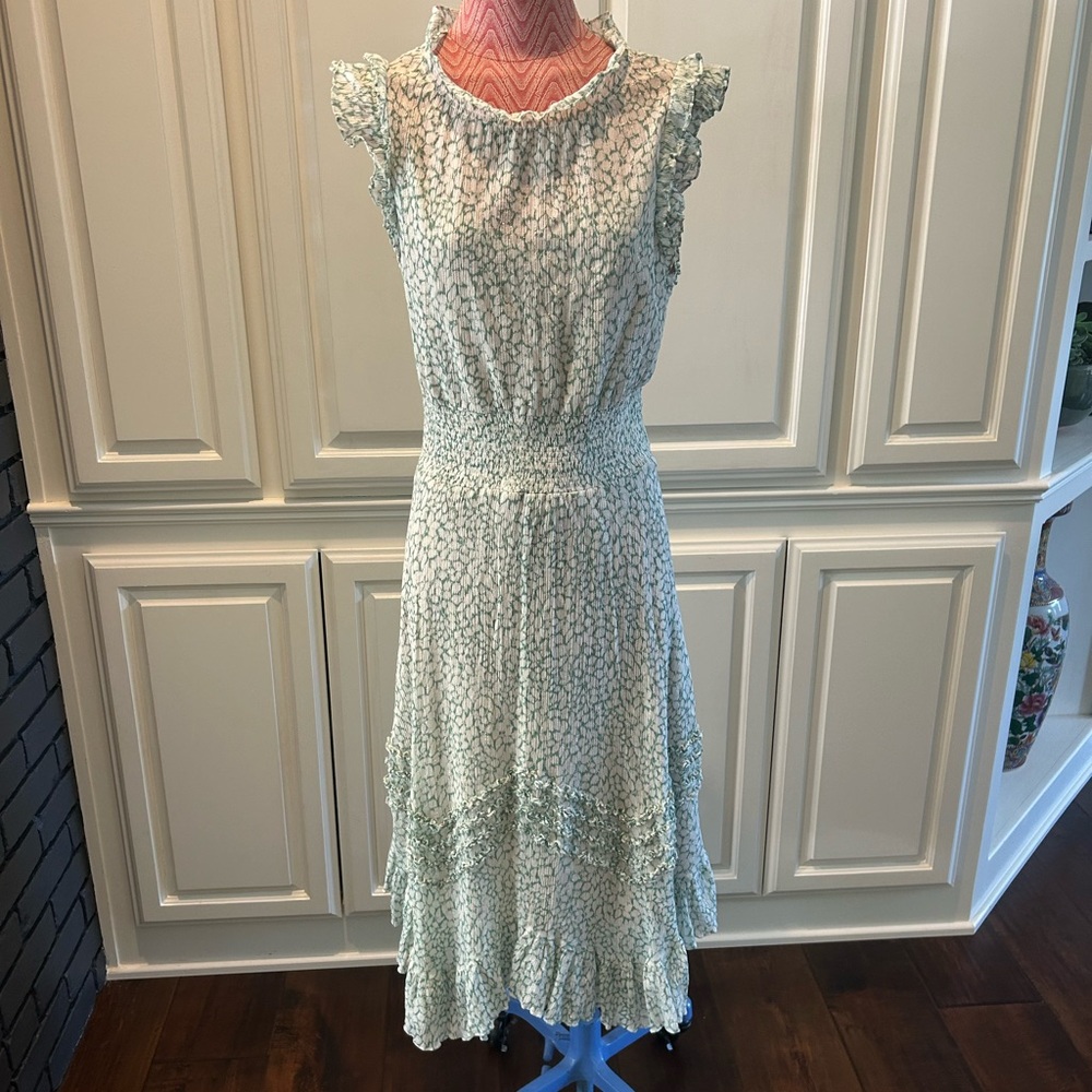 Rebecca Taylor Silver and Green Dress
